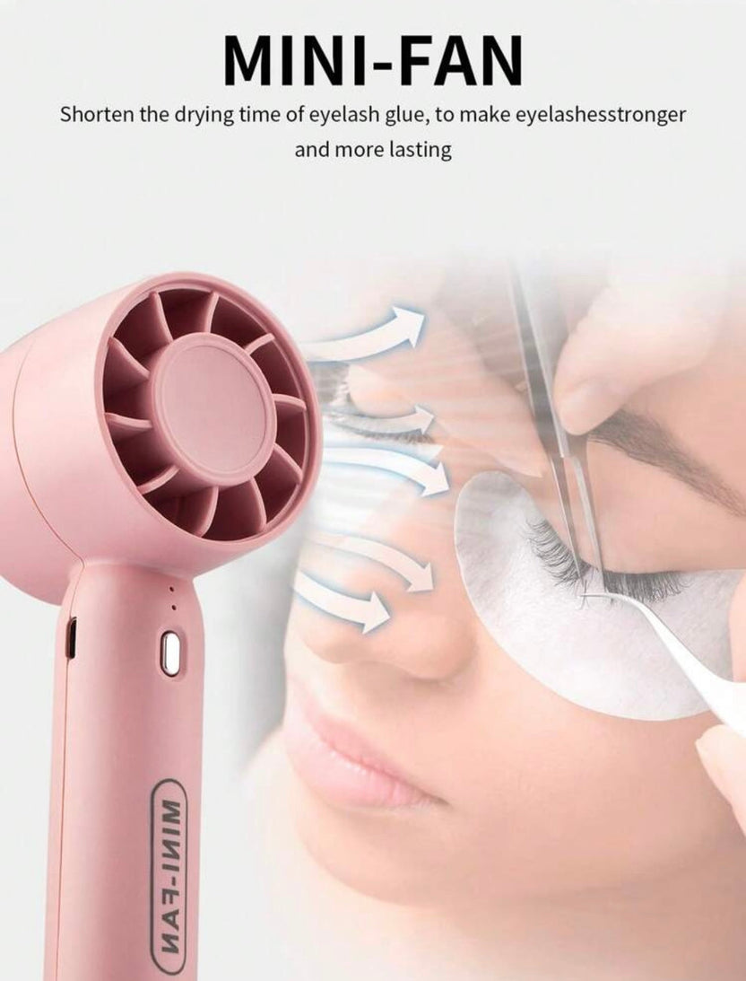 Portable Usb rechargeable mini fan for lashes